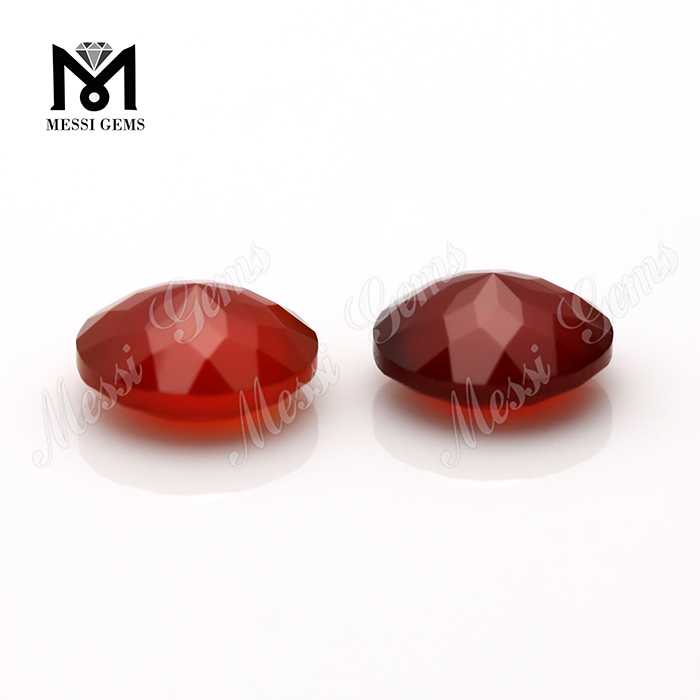 perles d'agate rouge 8.0mm pierre