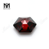 pierres de forme hexagonale pierres de diamant de zircon synthétique de couleur grenat