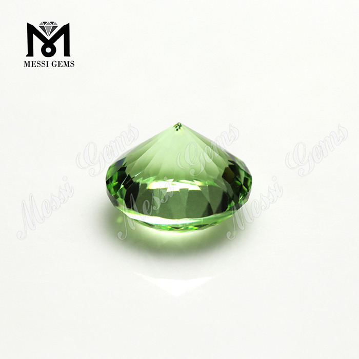 Pierre de verre en cristal de tourmaline verte synthétique prix de gros