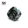 Vente en gros de diamants synthétiques coupés en coussin gris moissanite en vrac