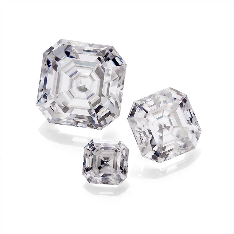 Diamants en vrac pierres précieuses Asscher diamant moissanite taillé pour bague de mariage