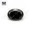Vente chaude forme semi ovale de pierres précieuses 8x10mm pierre d\'agate noire