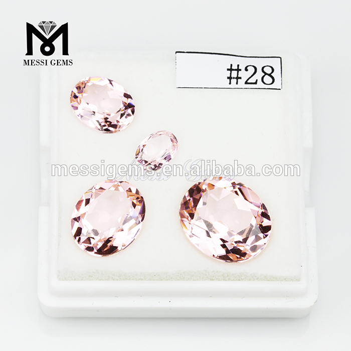 vente en gros pierre gemme ovale 10x12MM rose Nanosital