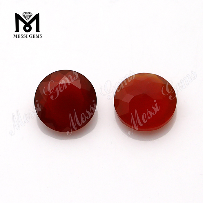 perles d'agate rouge 8.0mm pierre