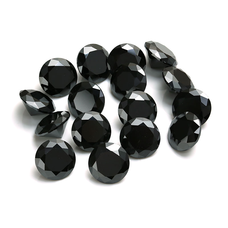 prix brut de moissanite de Chine en vrac par carat de diamant moissanite noir