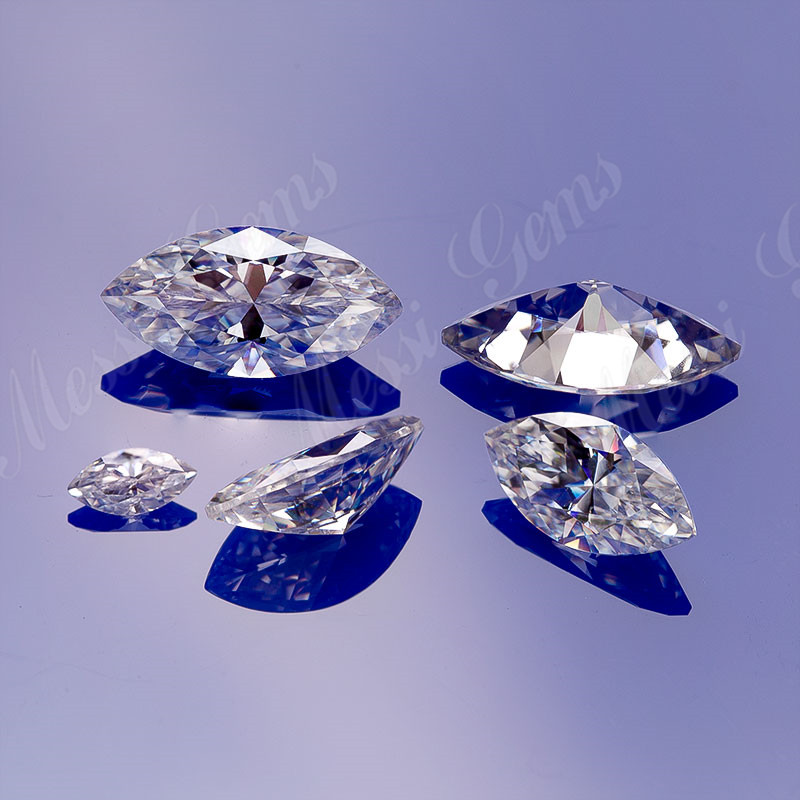 Prix ​​de gros machine coupe def couleur marquise forme lâche diamant moissanite
