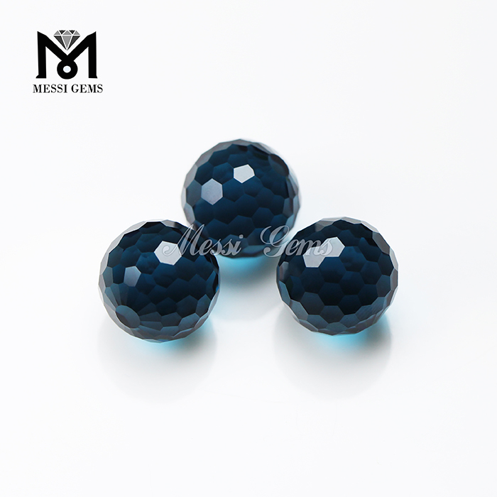 Perles de verre bleues de pierres précieuses d\'usine bon marché