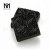 Forme carrée noire de pierre de Druzy Druzy naturel de la forme 12x12mm pour des bijoux