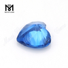 10x10mm coeur coupé 119 # pierre gemme de spinelle synthétique bleue