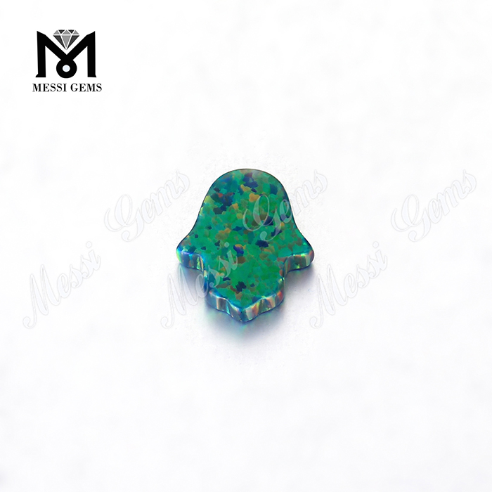 Prix ​​des perles d\'opale hamsa synthétique OP69 11x13mm pour la fabrication de bijoux