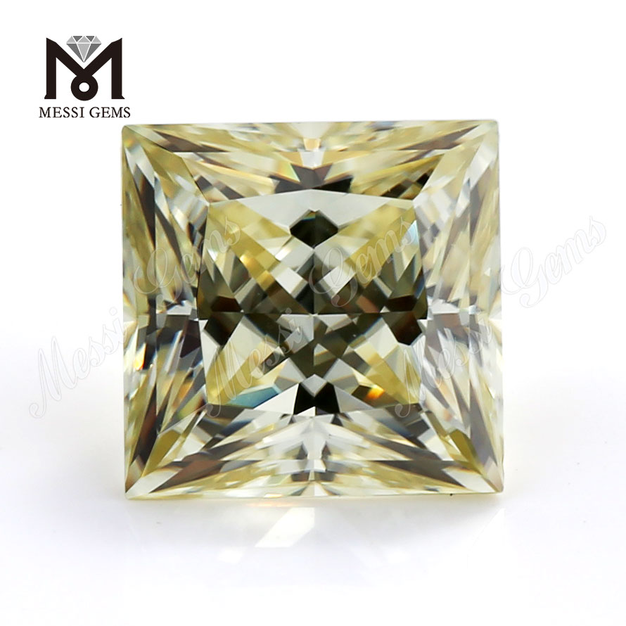 fabricant de pierre de diamant moissanite jaune gemmes en vrac