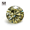 Prix ​​​​usine moissanite diamant en gros 5mm moissanite de pierre précieuse jaune brillant pour bague
