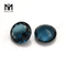 pierres de verre à facettes émeraude bleue pour bijoux