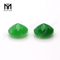 Gemmes de jade vertes rondes taillées de 8,0 mm pour le sertissage de bijoux