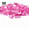 Commerce de gros Rectangle 4x6MM 2# Prix de corindon synthétique en pierre de rubis rose