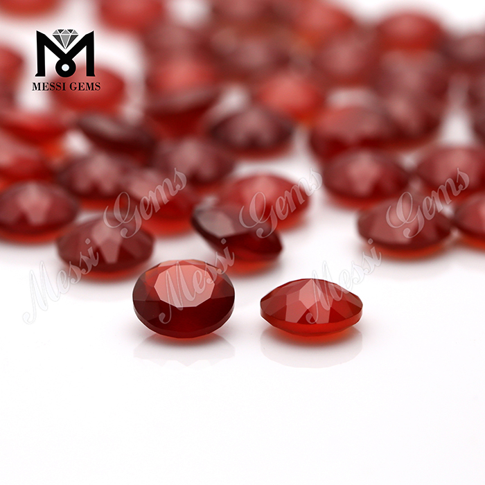 perles d'agate rouge 8.0mm pierre