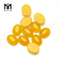 Perles d\'agate jaune de pierre gemme de cabochon ovale de vente directe d\'usine