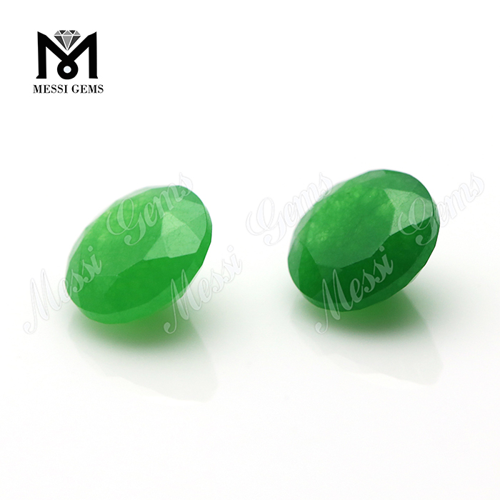 Pierres de nature vertes de jade de coupe naturelle ronde de 8mm pour la fabrication de bijoux