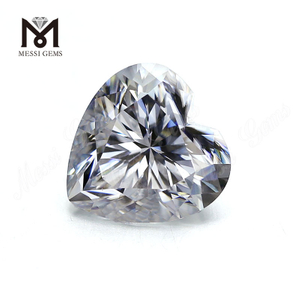 Coeur taille grande taille 14x14MM diamant moissanite blanc prix par carat