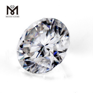 4 carats 10mm rond DEF synthétique solitaire diamant moissanite blanc en vrac