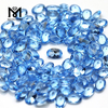vente en gros ovale 4 * 6mm bleu ciel nano pierre précieuse en vrac