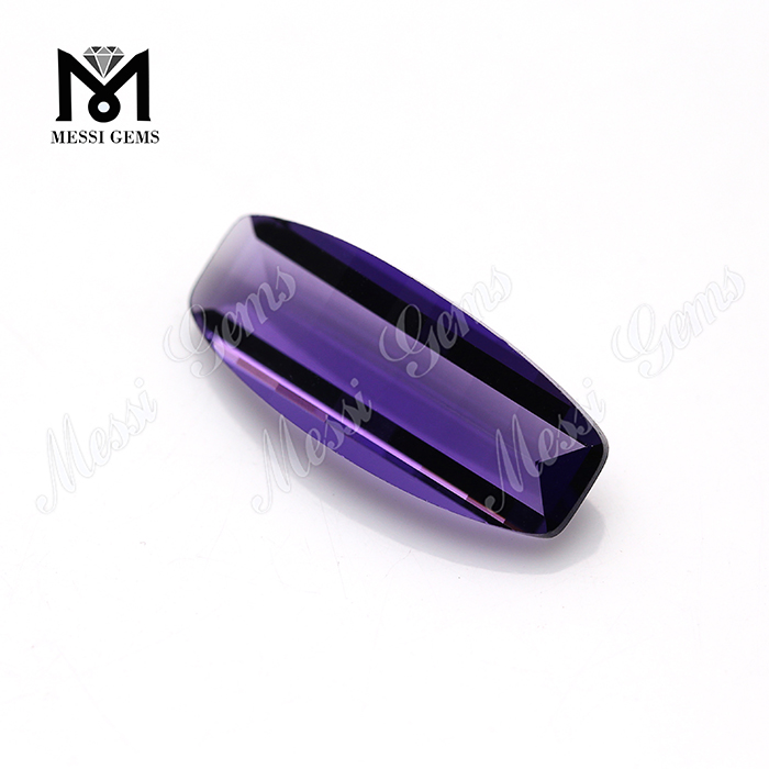 pierre de verre cristal violet taille fantaisie de haute qualité