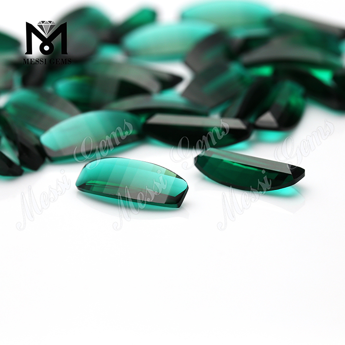 pierre de verre couleur émeraude nano cristal pour bijoux