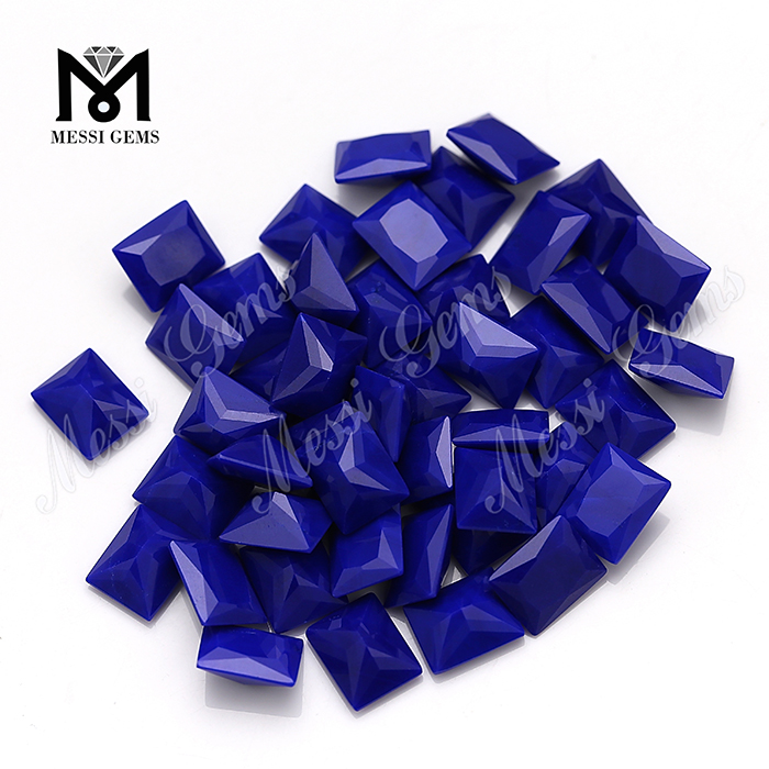 Pierres précieuses naturelles en vrac de lapis-lazuli taillées en baguette de Chine