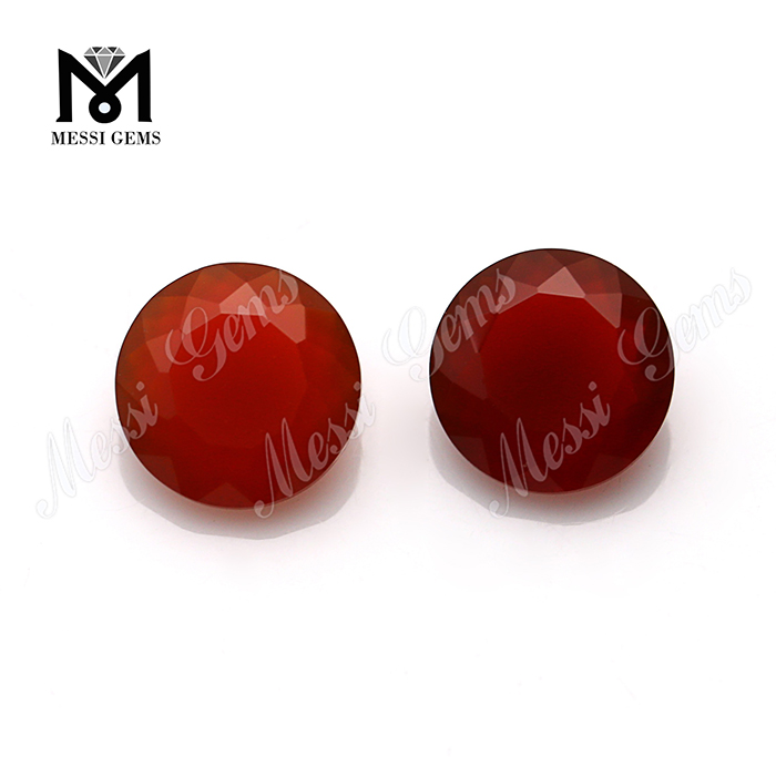 perles d'agate rouge 8.0mm pierre