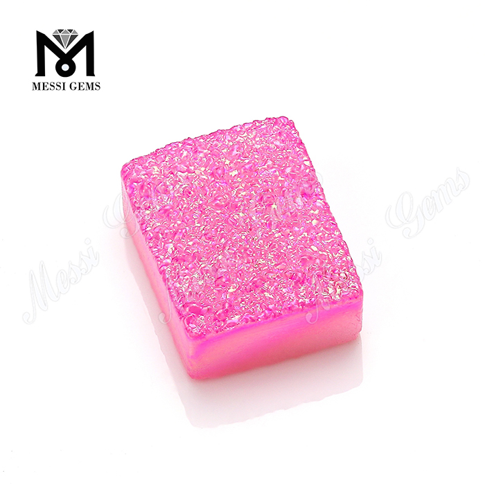 Nouveau produit Druzy couleur rose Druzy Agate Stone pour pendentif