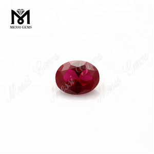 Pierres précieuses de corindon rouge de couleur rubis synthétique en vrac # 7