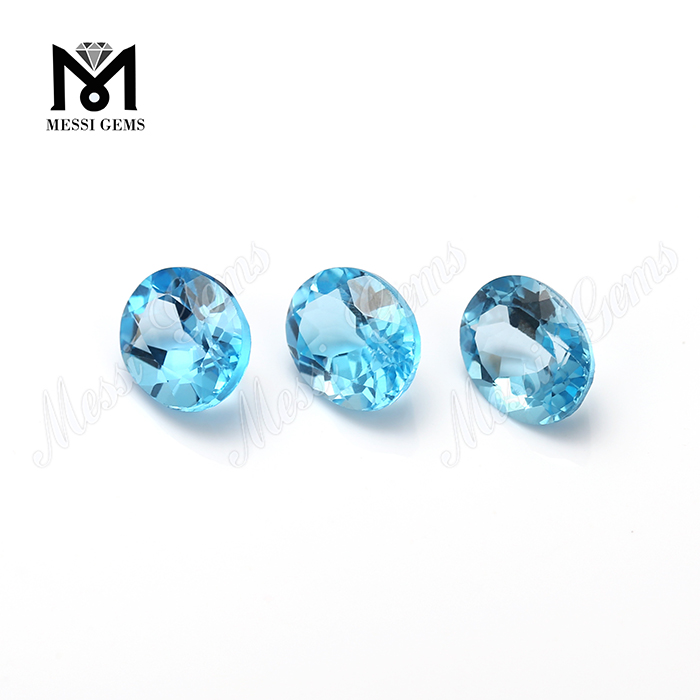 pierres taillées ovales naturelles topaze bleue prix par carat