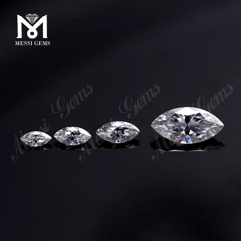 6x12mm Incolore Large VVS Marquise Moissanite