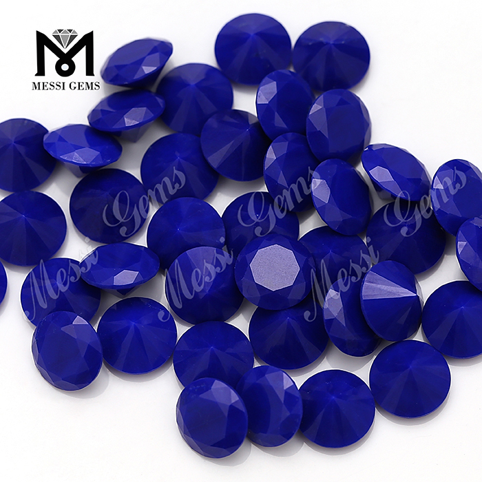 Pierres de lapis-lazuli naturelles de 10 mm taillées en rond en provenance de Chine
