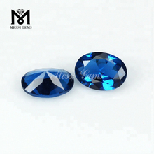 Forme ovale européenne taillée à la machine nano pierres précieuses bleues de londres