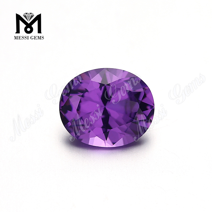pierre précieuse en vrac nanosital coupe ovale # 2299 nano pierre violette