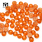 Cabochon rond orange de 8,0 mm en verre oeil de chat chrysobéryl pierre gemme