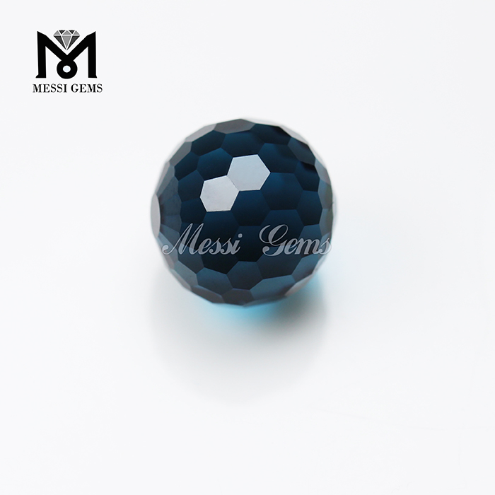 Perles de verre bleues de pierres précieuses d'usine bon marché