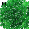 Pierres de nature vertes de jade de coupe naturelle ronde de 8mm pour la fabrication de bijoux