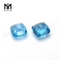 Coussin de topaze bleue coupée de fleur 11*11mm pierres précieuses naturelles en vrac