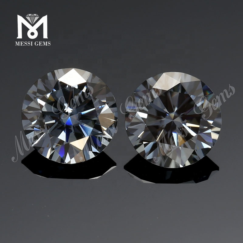 vente en gros diamant moissanite rond 11mm prix de la pierre lâche moissanite synthétique grise