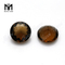 Pierres rondes en verre à facettes en quartz cognac de grande taille de 12 mm