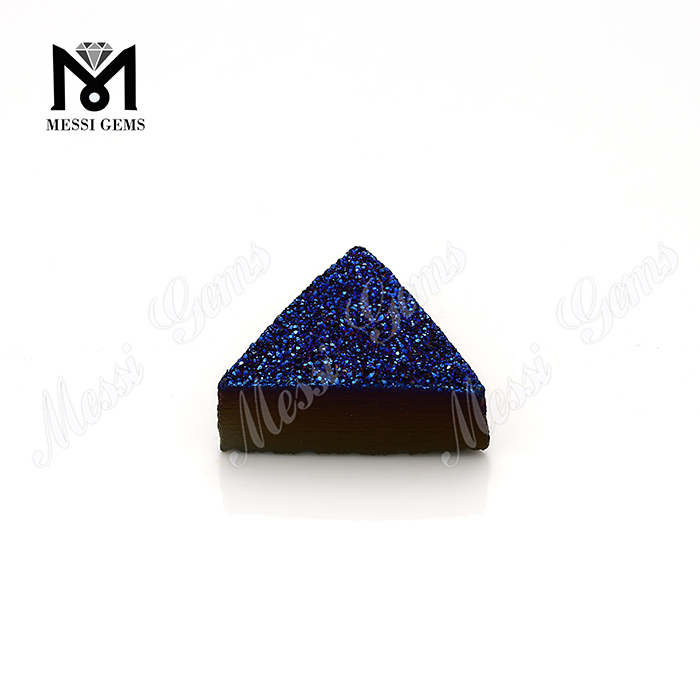 offre spéciale agate bleue naturelle druzy, pierre drusy pour bijoux en argent
