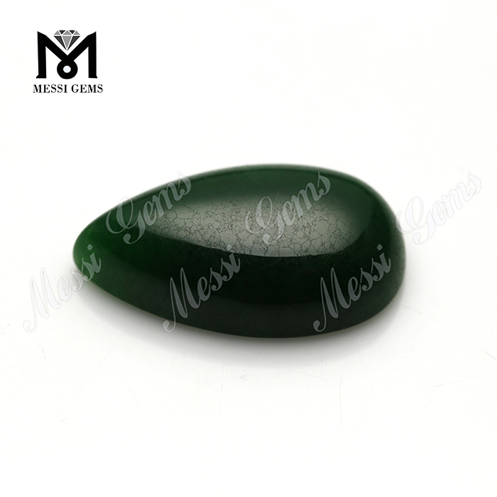 prix de gros poire forme 14x24mm pierre de jade vert