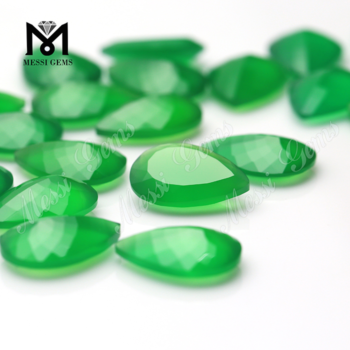 Perles de pierres précieuses à bas prix Bonnes perles d'agate de polissage Agate verte