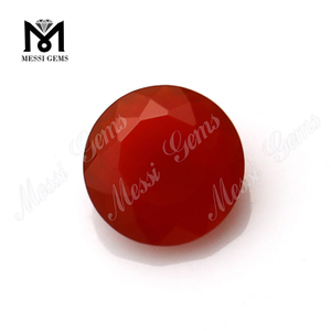 perles d'agate rouge 8.0mm pierre