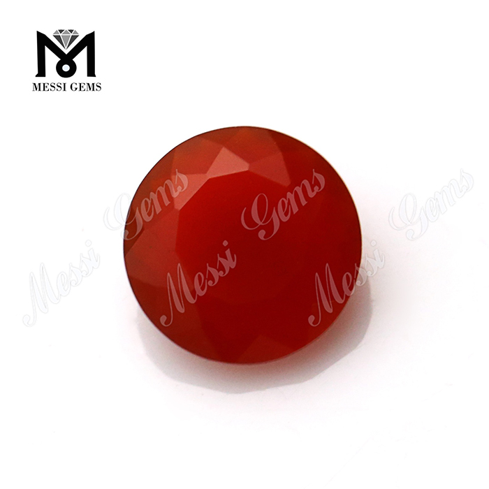 perles d'agate rouge 8.0mm pierre