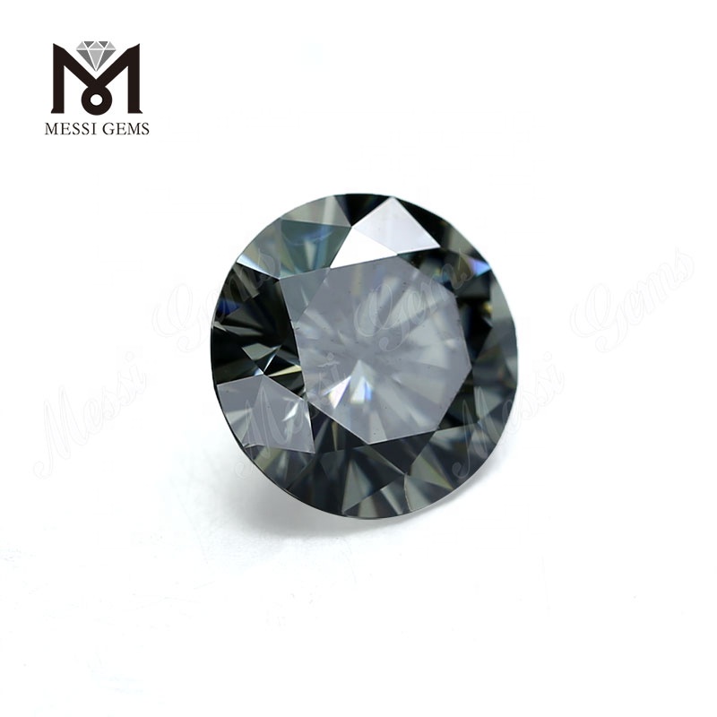 vente en gros diamant moissanite rond 11mm prix de la pierre lâche moissanite synthétique grise