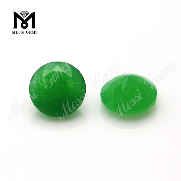Perles d\'agate verte émeraude de forme ronde pierres précieuses pierres précieuses naturelles