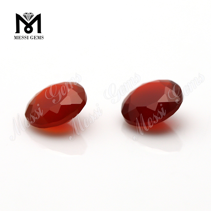 perles d'agate rouge 8.0mm pierre